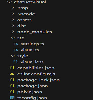  Custom Visual Project Structure - Power BI with Generative AI 