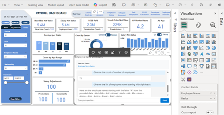 Payroll Dashboard  